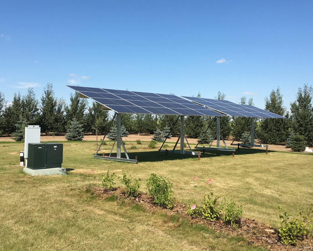 residential solar power ground-mount system