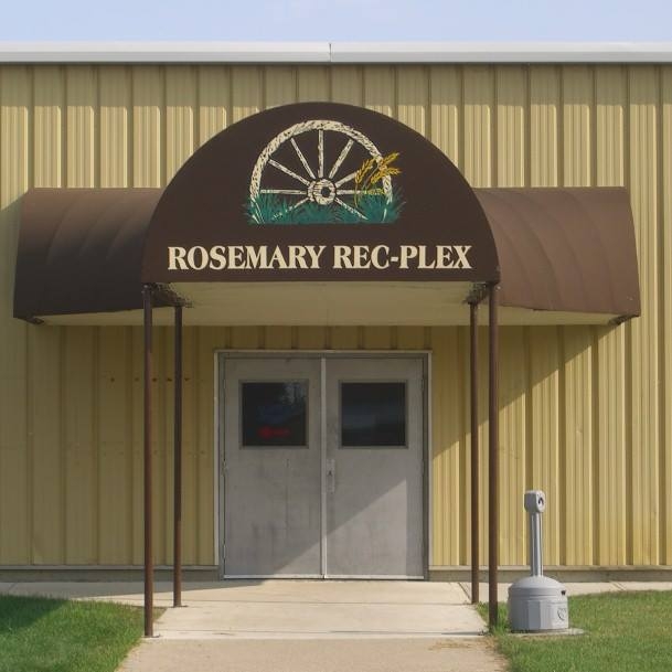 Rosemary Rec-Plex building in Rosemary, Alberta, featuring a modern recreational facility, the event venue for the solar open house on January 23, 2025